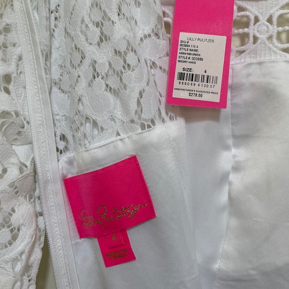 LILLY PULITZER Aiden White Lace Midi Dress - Picture 14 of 14